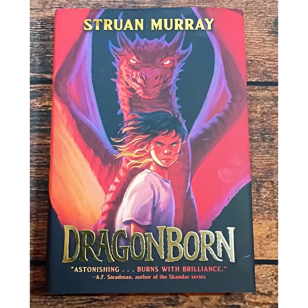 Dragonborn Struan Murray Hardcover Book Sprayed Edges‎ Fantasy Dutton 2023